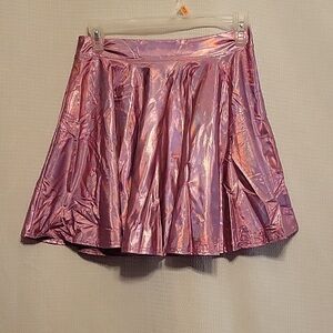 Shimmering Pink Skater Skirt